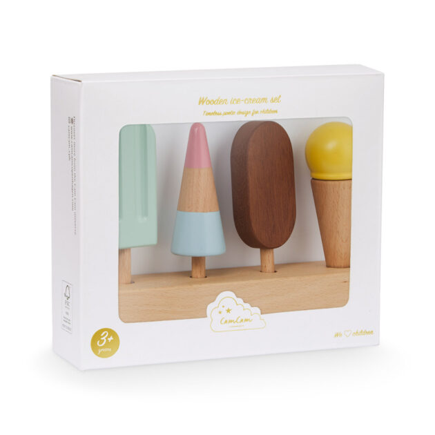 Wooden Ice Cream Set - FSC 100% Natural - Image 2