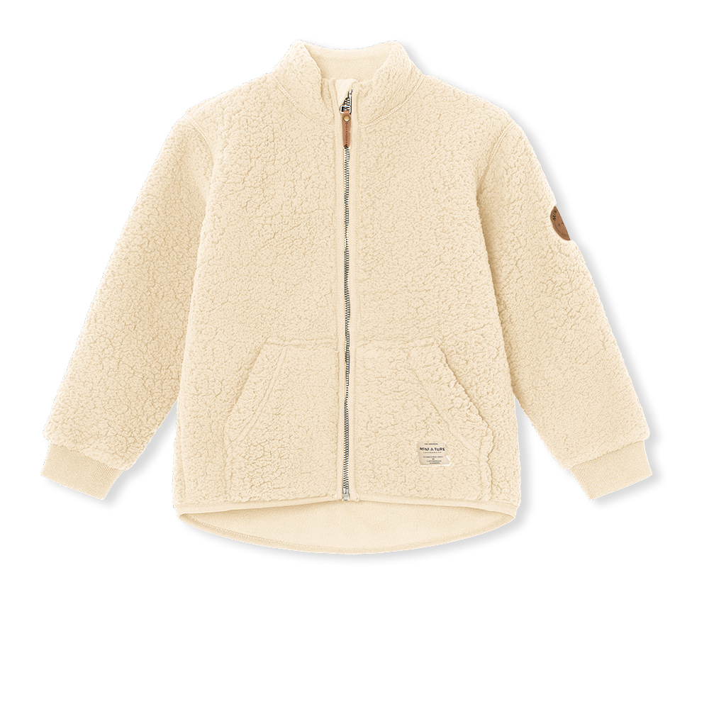 Saleh teddyfleece jacket Angora Cream