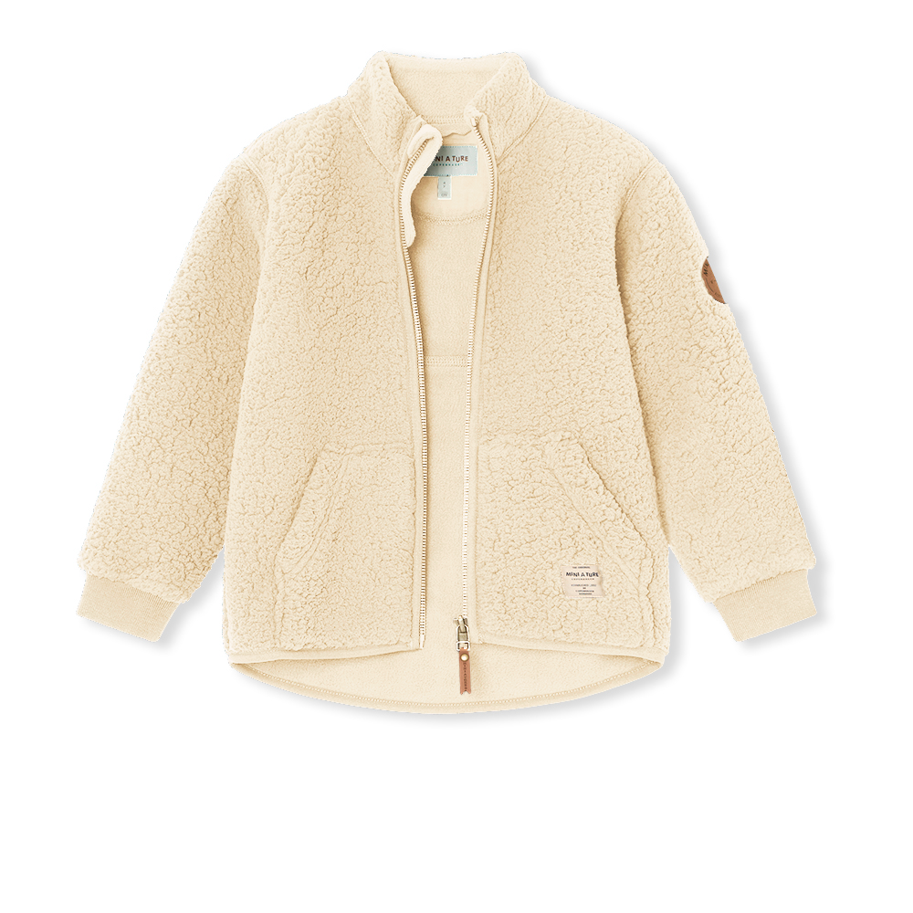 Saleh teddyfleece jacket Angora Cream - Image 2