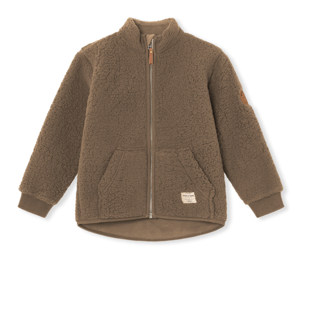 Saleh teddyfleece jacket Morel Grey 8y/128