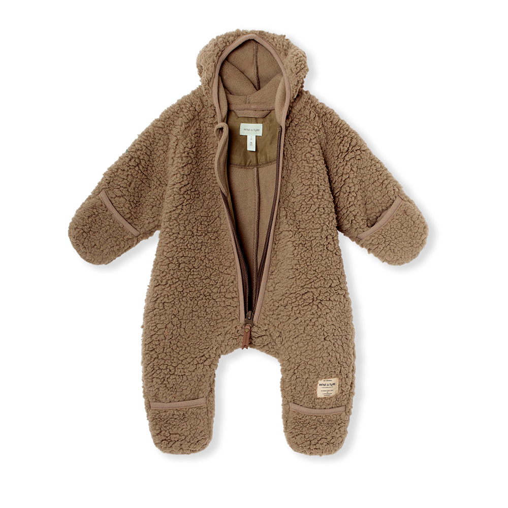 Adel teddyfleece jumpsuit Morel Grey - Image 2