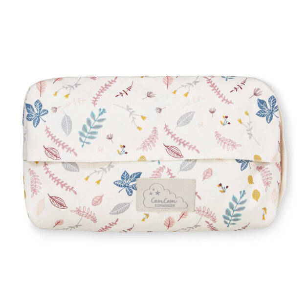 Wet Wipe Cover - GOTS Pressed Leaves Rose - Image 2