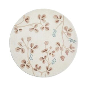 Circular Woolen Rug, Lierre