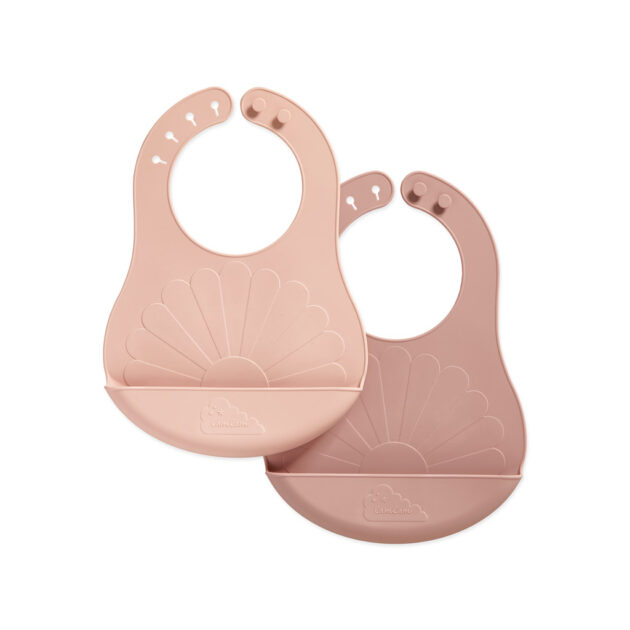 Flower Bibs, 2-pack - Rose Mix
