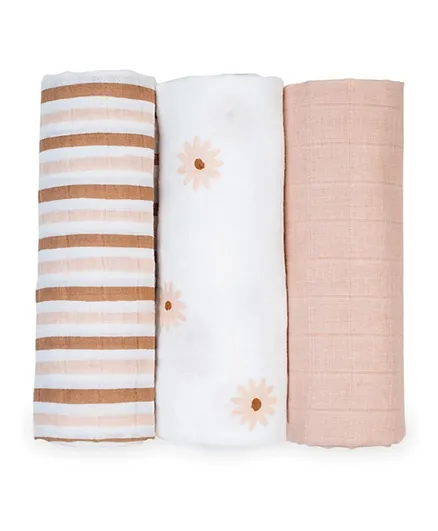 Sebra Muslin Cloths - 75x75 - 3-Pack - Teeny Toes » Kids Fashion