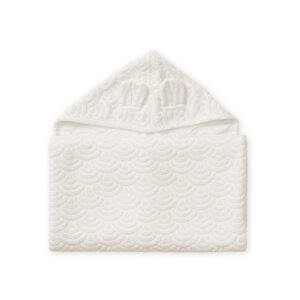 Towel, Junior, Hooded w/ ears - GOTS Off-White