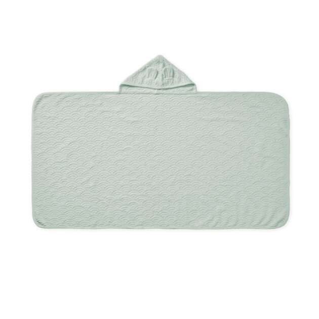 Towel, Junior, Hooded w/ ears - GOTS Dusty Green - Image 2