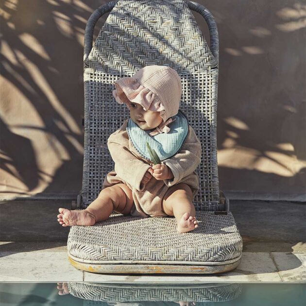 Baby Bonet Blushing Pink 6-12 months - Image 3