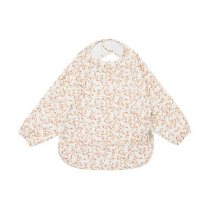 Bib, Sleeved - Caramel Leaves
