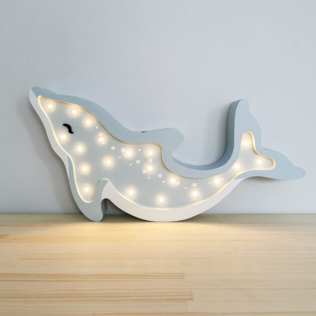 Dolphin Lightblue Lamp