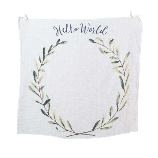 Baby's First Year Blanket & Cards Set - Hello World - Image 3