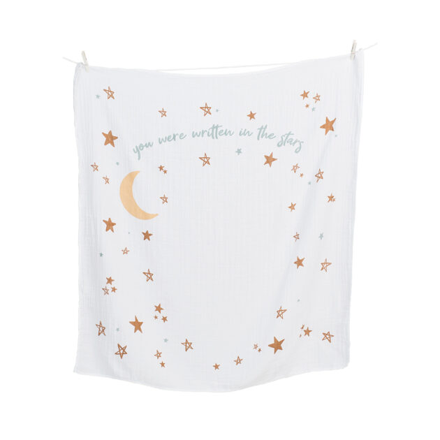 Baby's First Year Blanket & Card Set - Written In The Stars - Image 3