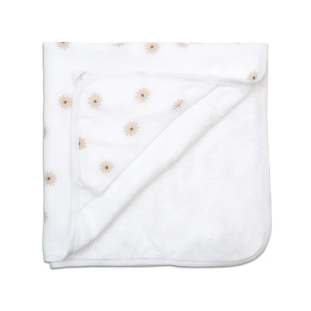 Hooded Towel- Daisies