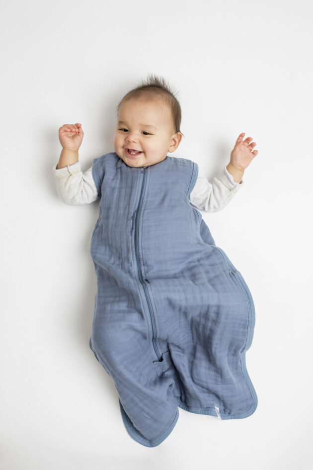 Muslin Sleep Sac - Navy Night - Size S - Image 2