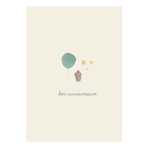 Greeting card bon anniversaire