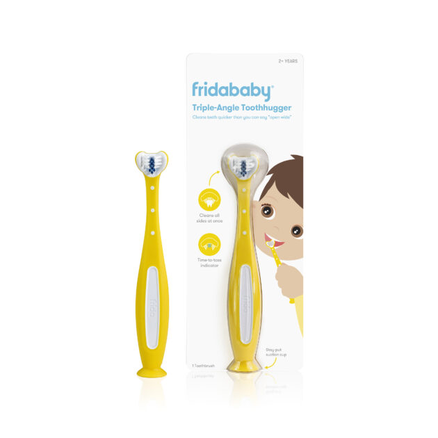 Fridababy Triple-Angle Toothhugger Training Toothbrush  Toddler - Yellow