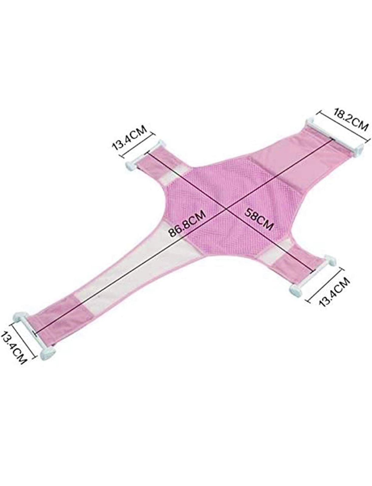 BABY BATH NET SEAT SUPPORT 0-1Year - Pink - Image 2