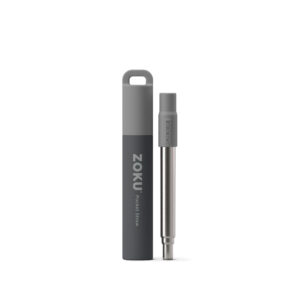 Two Tone Pocket Straw - Grey