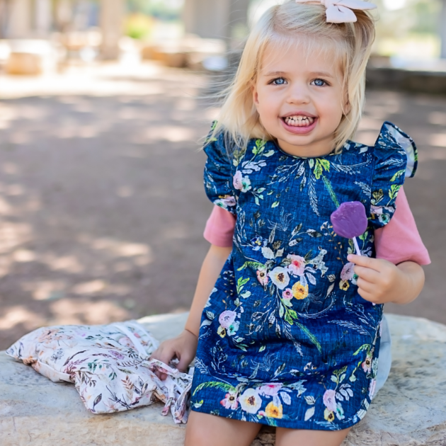 Boho Floral Flutter Bib - Image 2