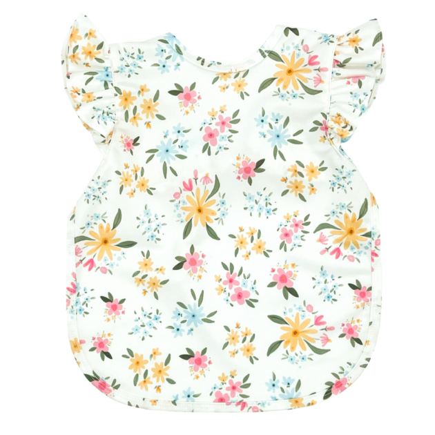 Pastel Floral Flutter Bib