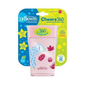 Smooth Wall 360 CheersCup+Handles 300ml Pink