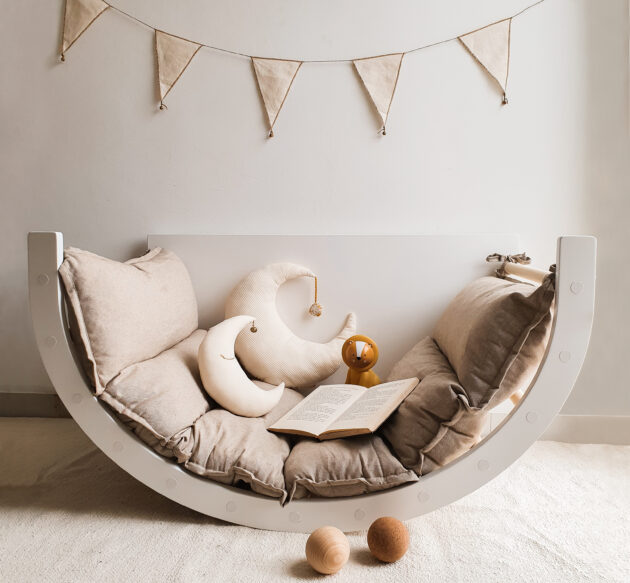 LUOTO Climbing Arch - white birch with KAURA Cushion - Image 5