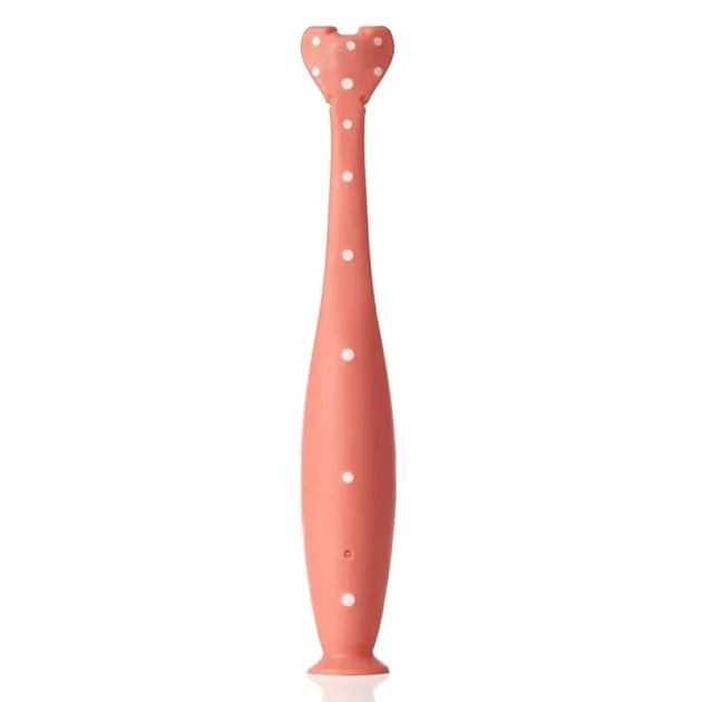 Fridababy Triple-Angle Toothhugger Training Toothbrush  Toddler with Blue Bristles - Pink - Image 3
