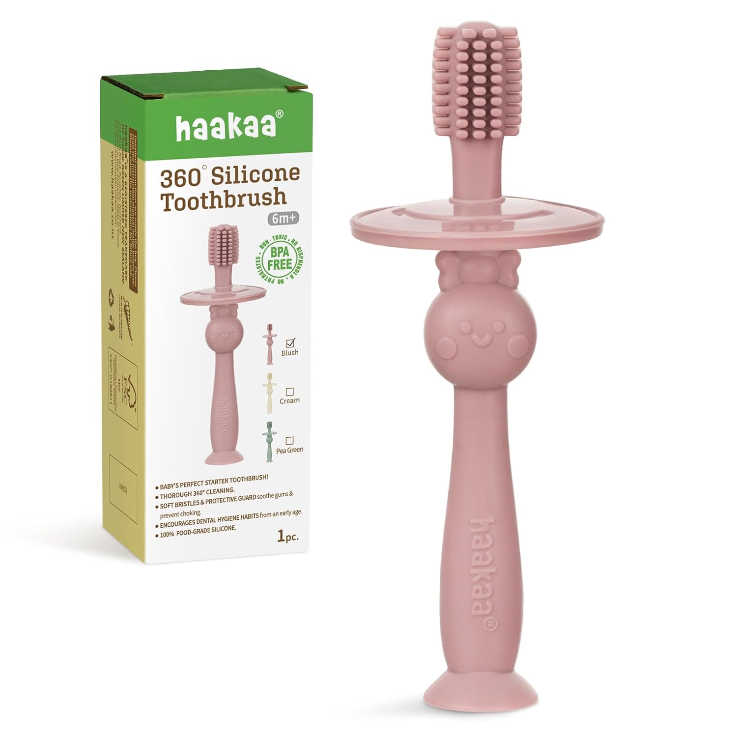 360° Silicone Toothbrush - blush
