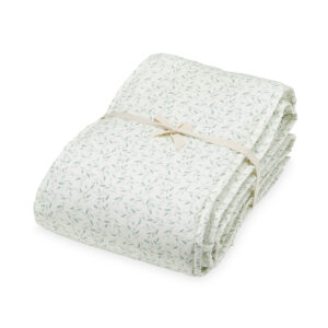 Cot Bumper - OCS Green Leaves