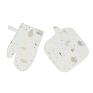 Kids Oven Glove and Pot Holder Play set - GOTS Dreamland