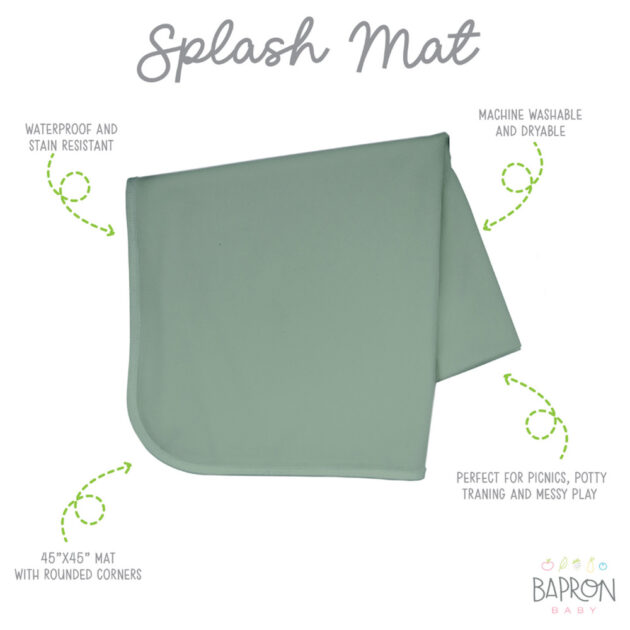 Solid Sage Minimalist Splashmat - Image 2