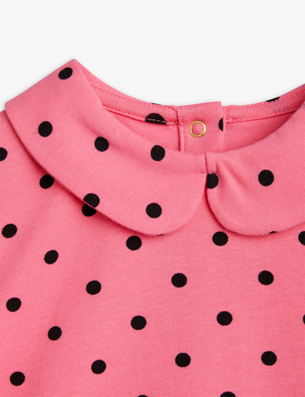 Polka dot ss Collar Tee - Image 3