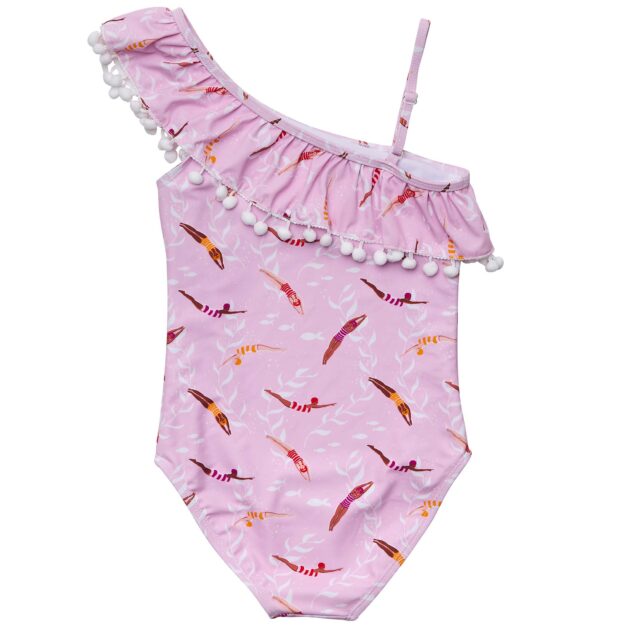 Diving Diva One Shoulder Frill Swimsuit - Image 3