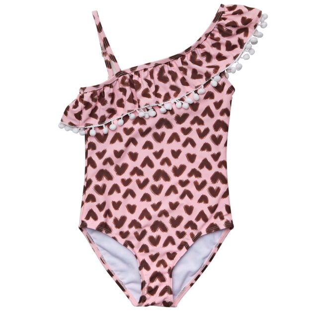 Wild Love One Shoulder Frill Swimsuit