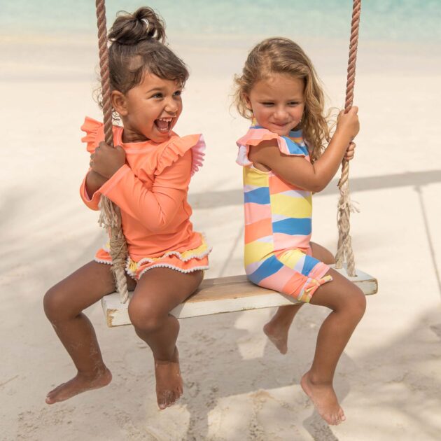 Good Vibes Flutter Sleeve Sunsuit - Image 2