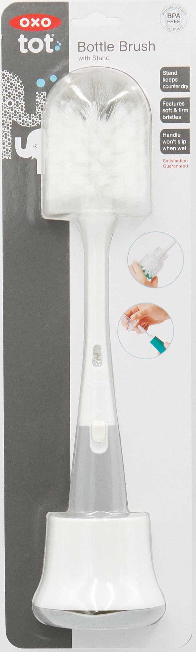 OXO TOT BOTTLE BRUSH WITH STAND - GREY - Image 6
