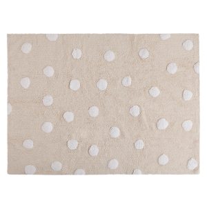 Topos Crema-Blanco / Polka Dots Beige-White Rug