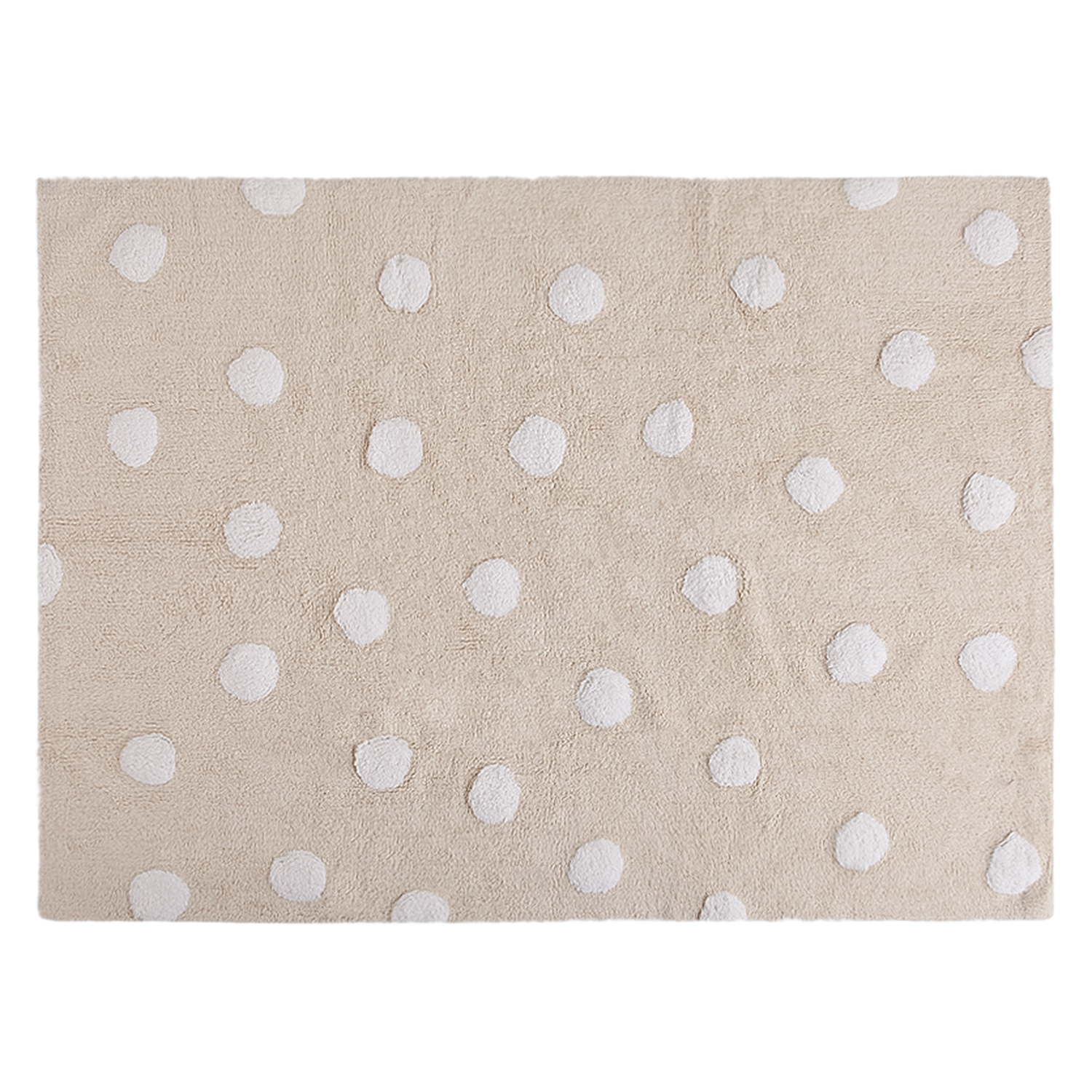 Topos Crema-Blanco / Polka Dots Beige-White Rug