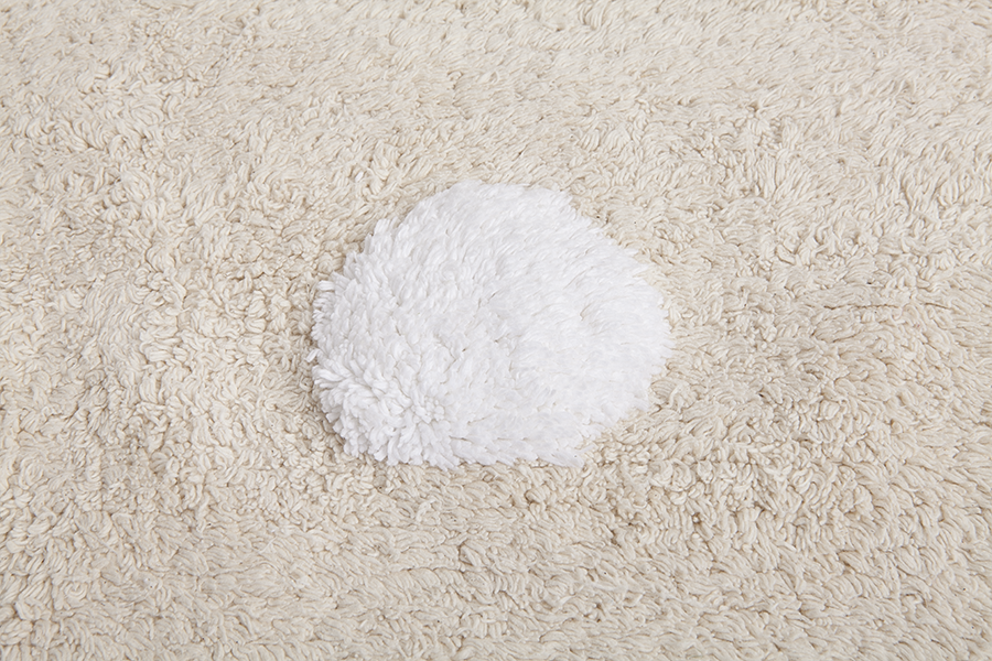 Topos Crema-Blanco / Polka Dots Beige-White Rug - Image 3