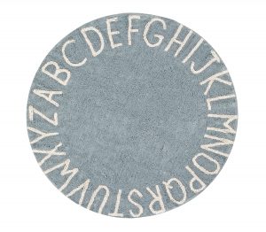 Round ABC Vintage Blue-Natural