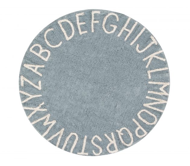 Round ABC Vintage Blue-Natural