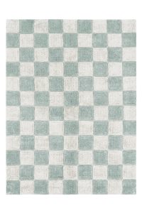 Washable Rug Kitchen Tiles Blue Sage