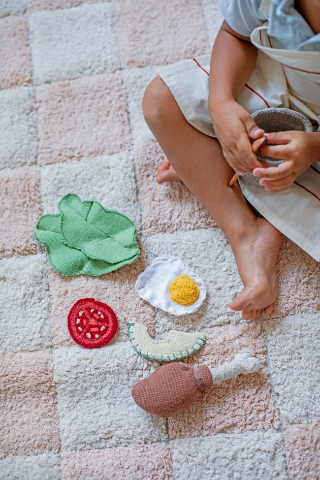 Washable Rug Kitchen Tiles Rose - Image 4