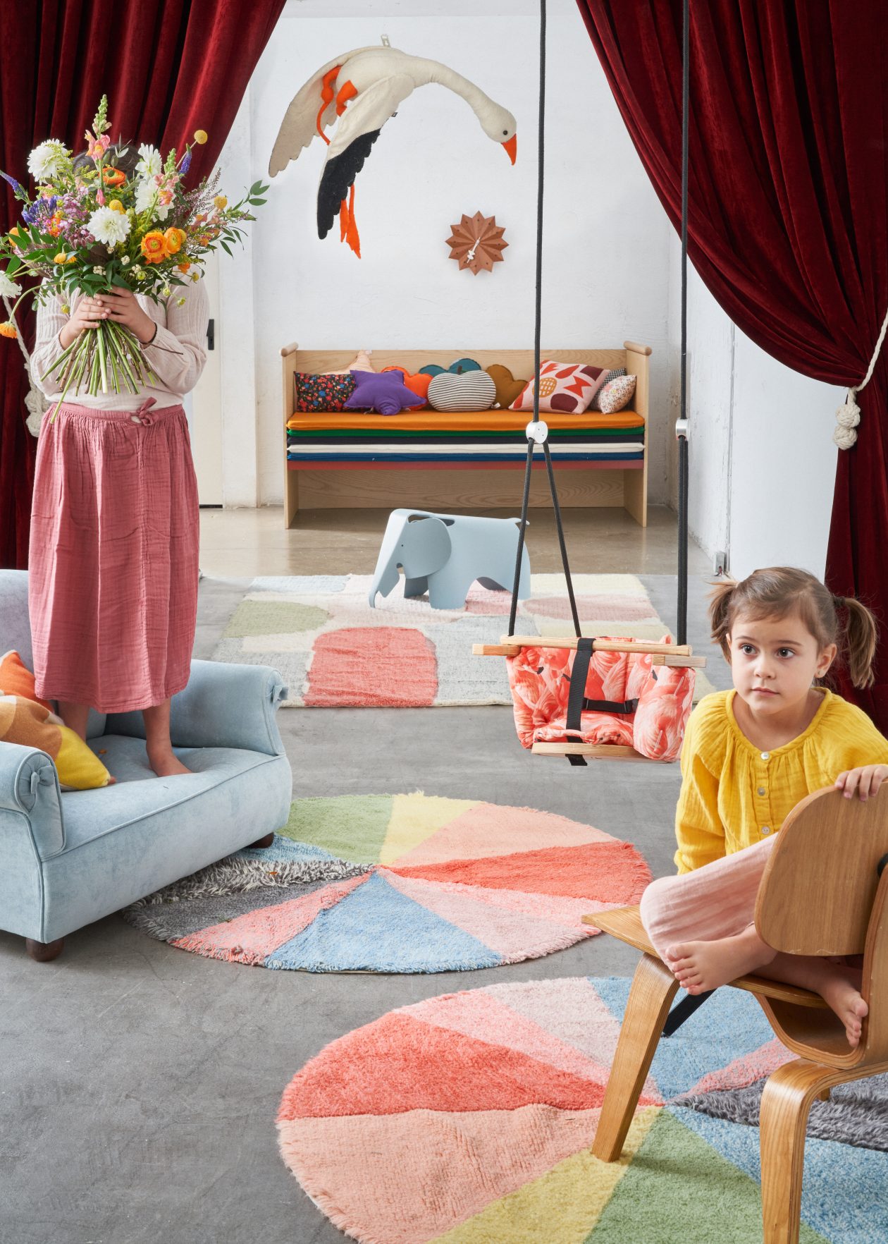 Pie Shape Rug Woolable Rug Pie Chart - Bubbleeboo