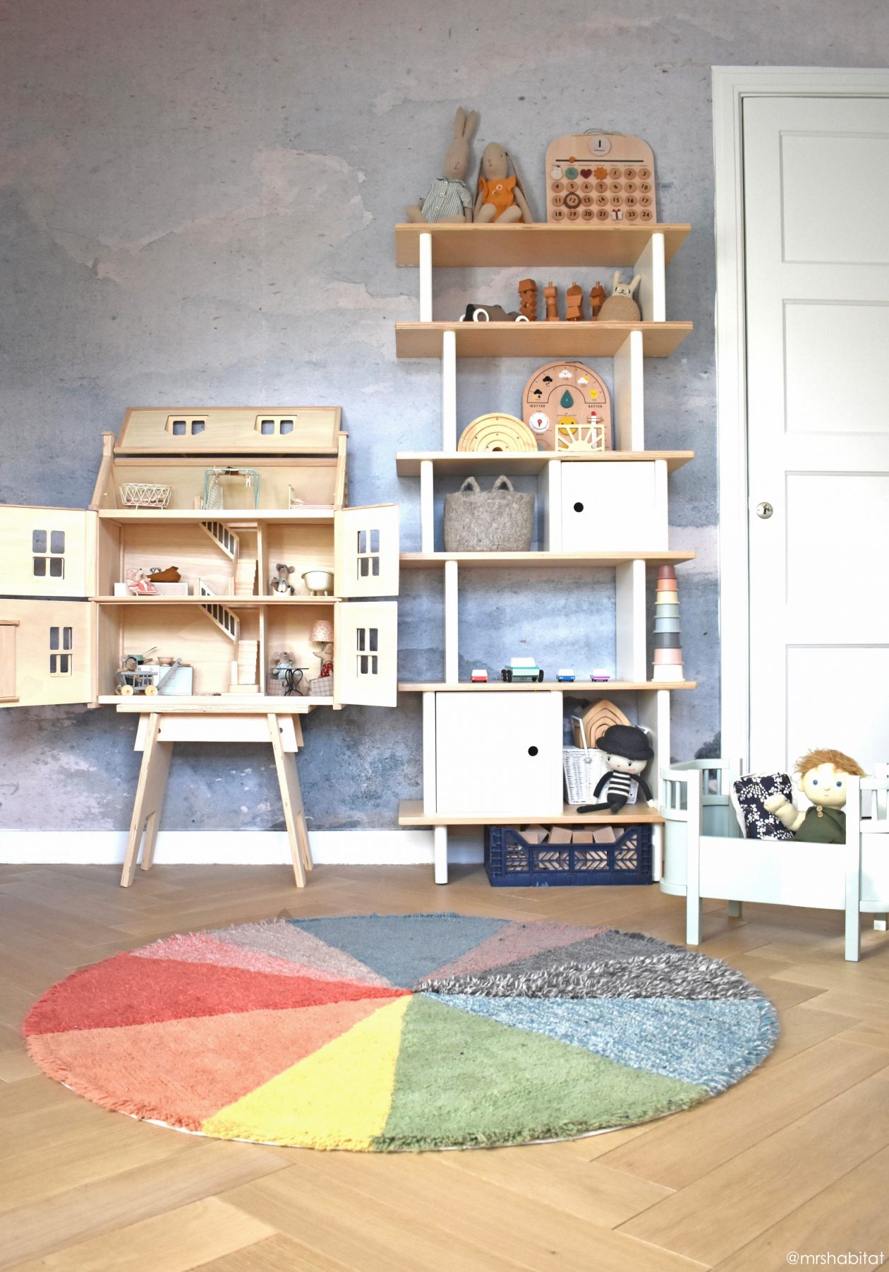 Pie Shape Rug Woolable Rug Pie Chart - Bubbleeboo