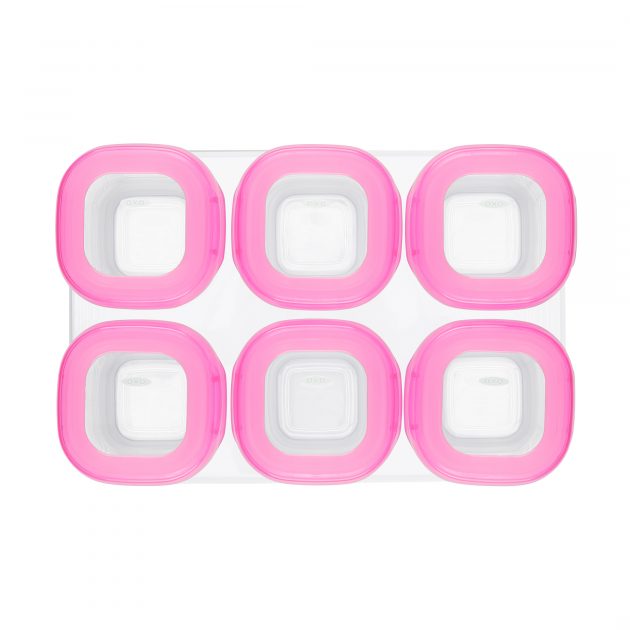 OXO TOT BABY BLOCKS FREEZER STORAGE CONTAINERS (2 OZ) - PINK - Image 6