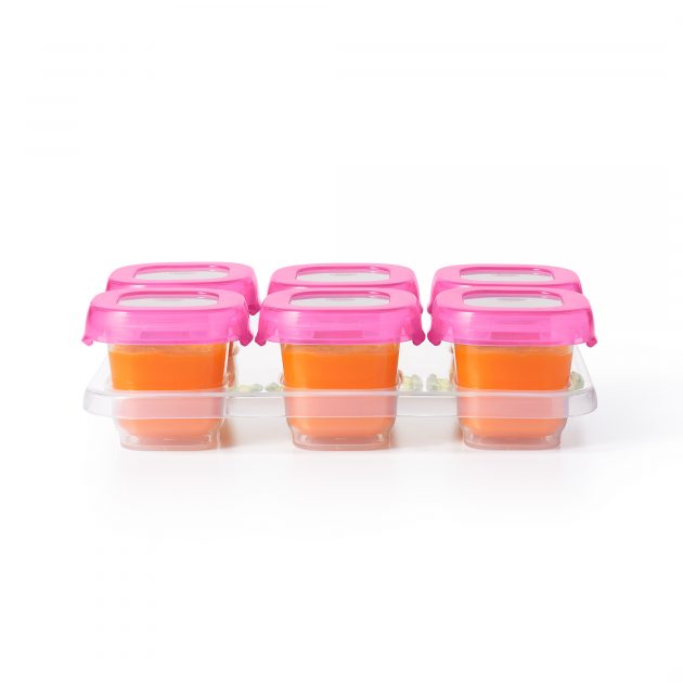 OXO TOT BABY BLOCKS FREEZER STORAGE CONTAINERS (2 OZ) - PINK - Image 7