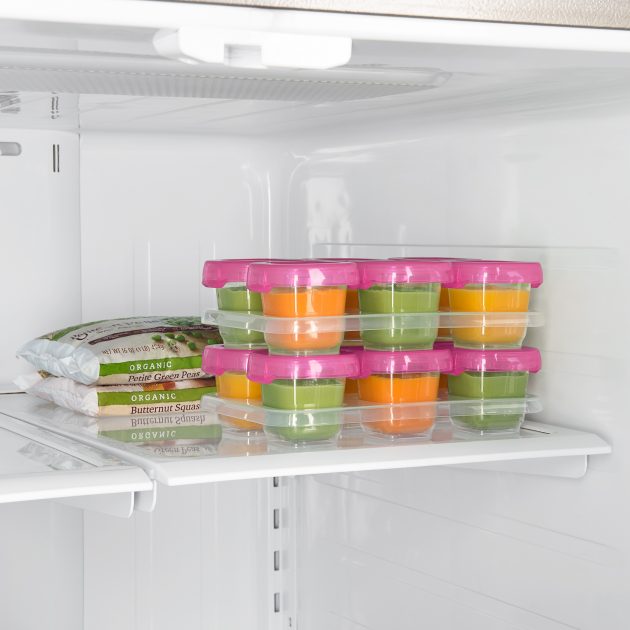OXO TOT BABY BLOCKS FREEZER STORAGE CONTAINERS (2 OZ) - PINK - Image 2
