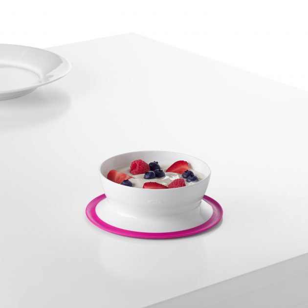 OXO TOT STICK & STAY SUCTION BOWL - PINK - Image 4