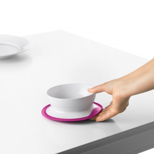 OXO TOT STICK & STAY SUCTION BOWL - PINK - Image 8